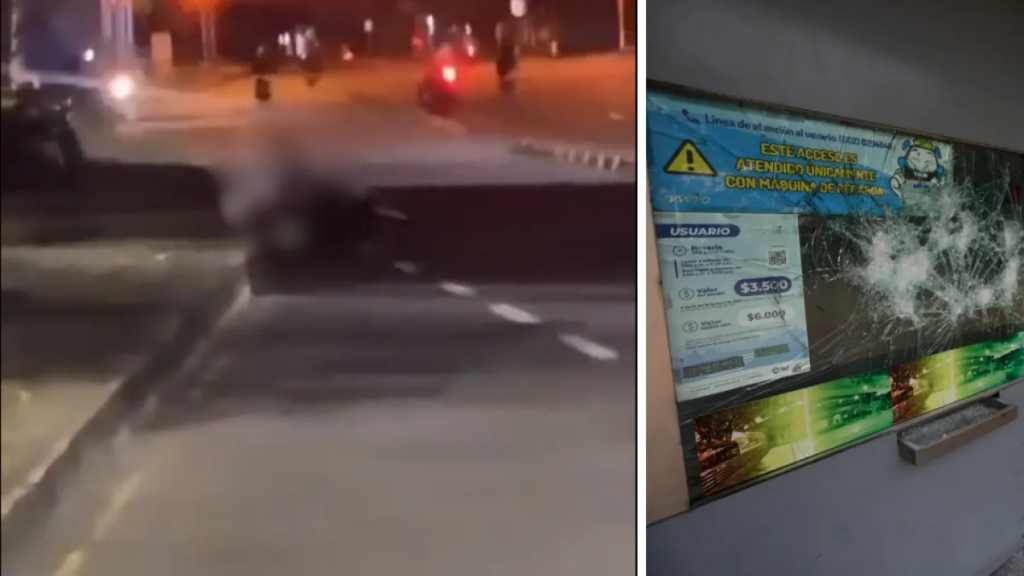 En imágenes | Momento exacto cuando sicariato atacó a una persona durante protestas en Cali tras segunda vuelta: fue captado en transmisión en vivo