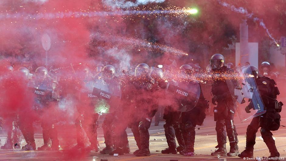 Ginebra: fuertes disturbios en protesta contra cumbre del G7
