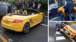 Grave accidente de carro de alta gama dejó cinco heridos en Dosquebradas: conductor estaría en estado de embriaguez