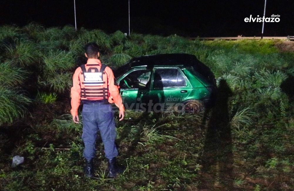 Hombre oriundo de Maracay lesionado en vuelco de vehículo vía El Tigre - Ciudad Bolívar