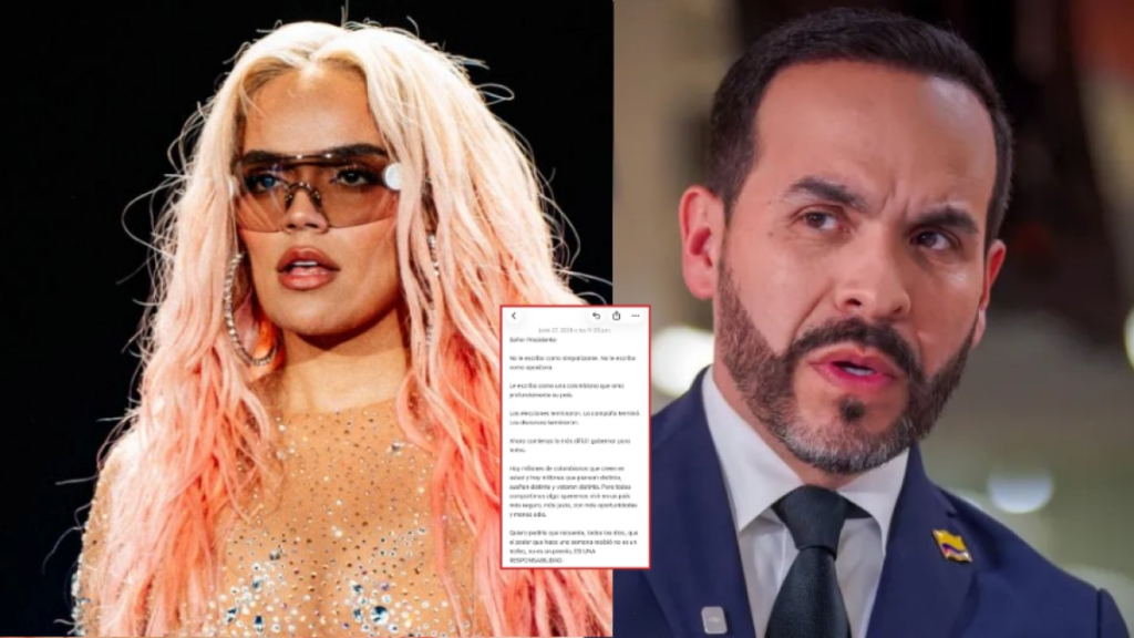 Karol G escribe carta dirigida a Abelardo de la Espriella una semana después de las elecciones: ‘Gobernar para todos'