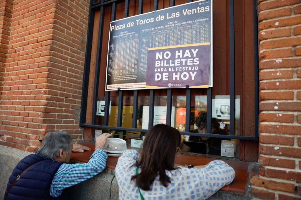 'No hay billetes', el cartel que más veces se ha colgado durante la reciente Feria de San Isidro.