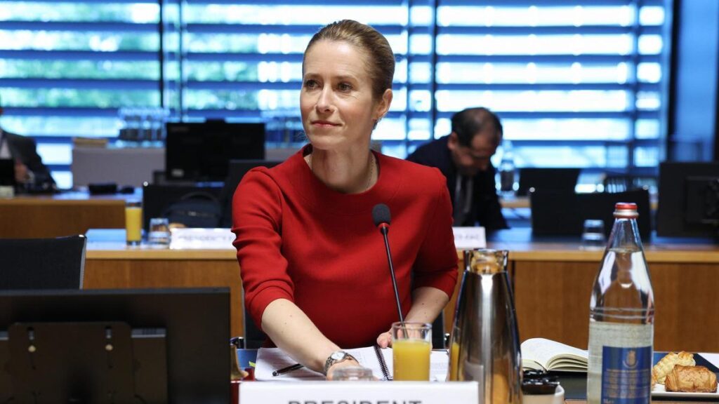 La Alta Representante de la Unión Europea para la Política Exterior, Kaja Kallas, en una reunión del Consejo de Asuntos Exteriores (CAE) en Luxemburgo