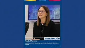 La economista Anabel Pereira fue designada como nueva Vicepresidenta Sectorial de Gobierno Digital