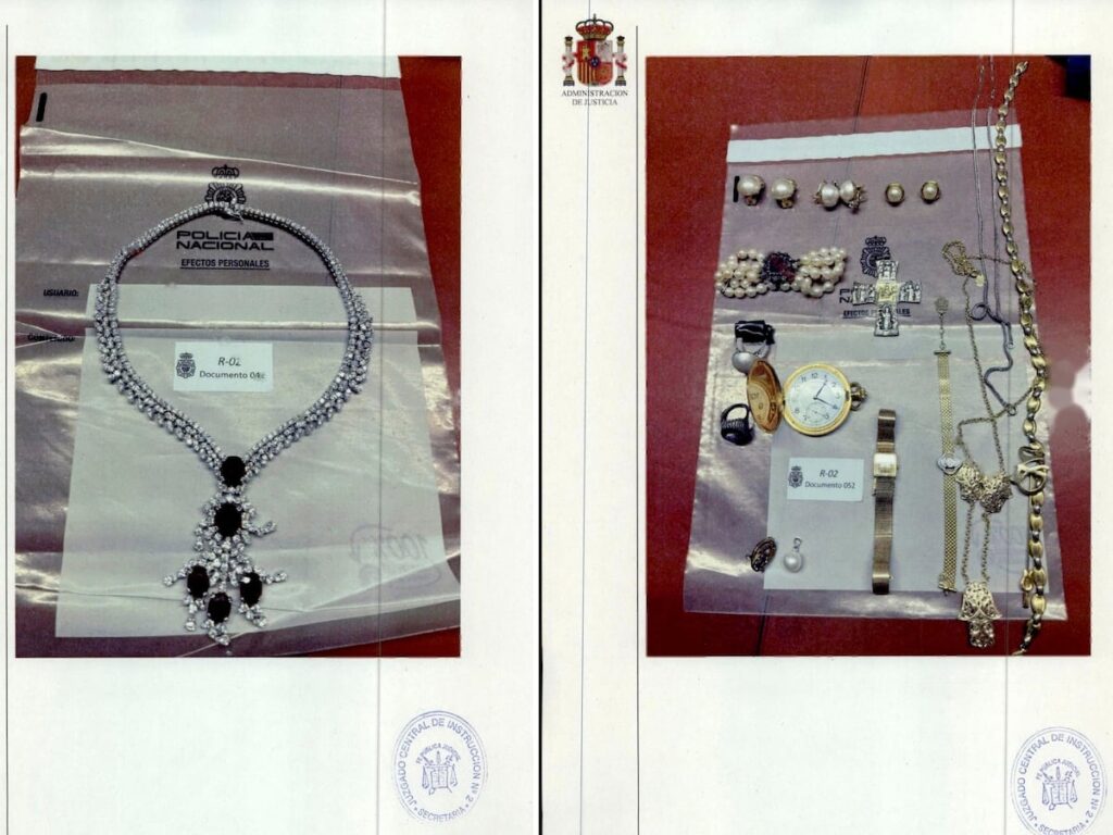 La tasación de las joyas incautadas a Zapatero cifra su valor en unos 1,3 millones de euros