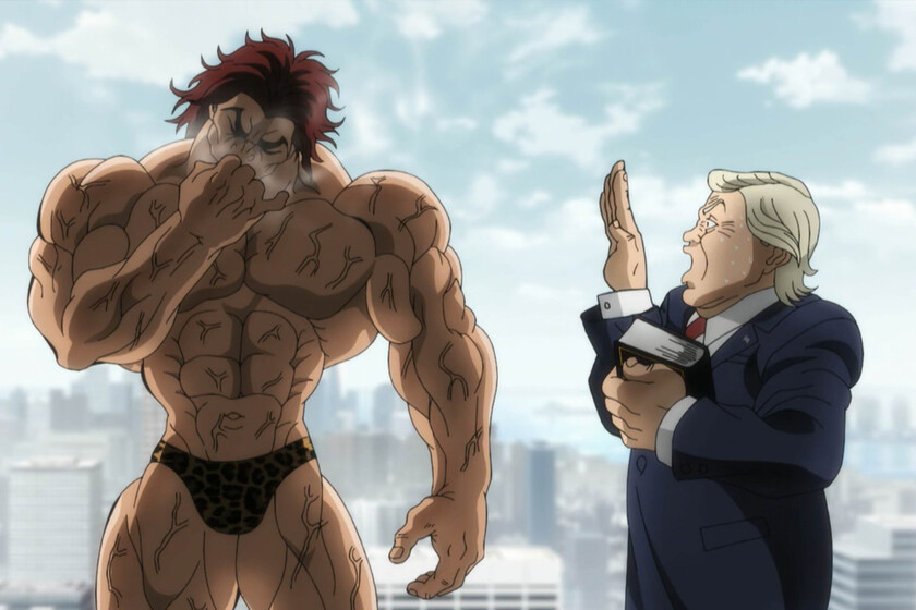 La última temporada del anime de Baki se descojona de Donald Trump a su manera: meándose encima