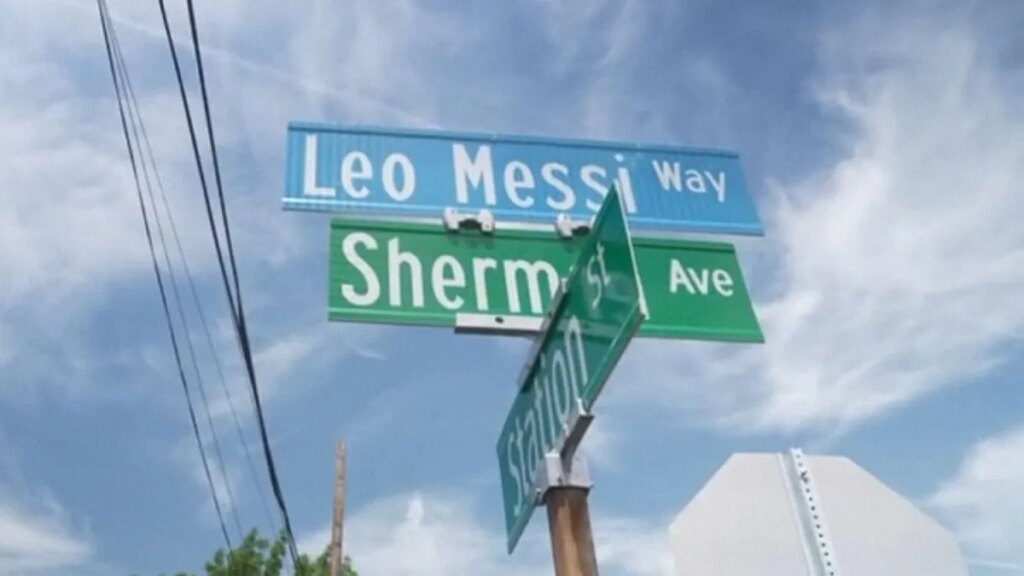Leo Messi way: cómo es la calle que fue bautizada por una argentina en EEUU con el nombre del 10 de la Selección