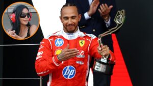 Lewis Hamilton oficializa su romance con Kim Kardashian en el podio de Mónaco