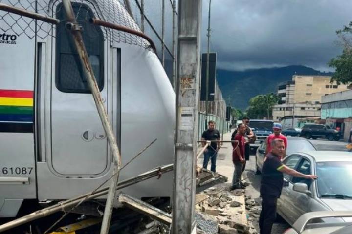 Lo que dijo el Metro de Caracas por el descarrilamiento de un tren en Propatria