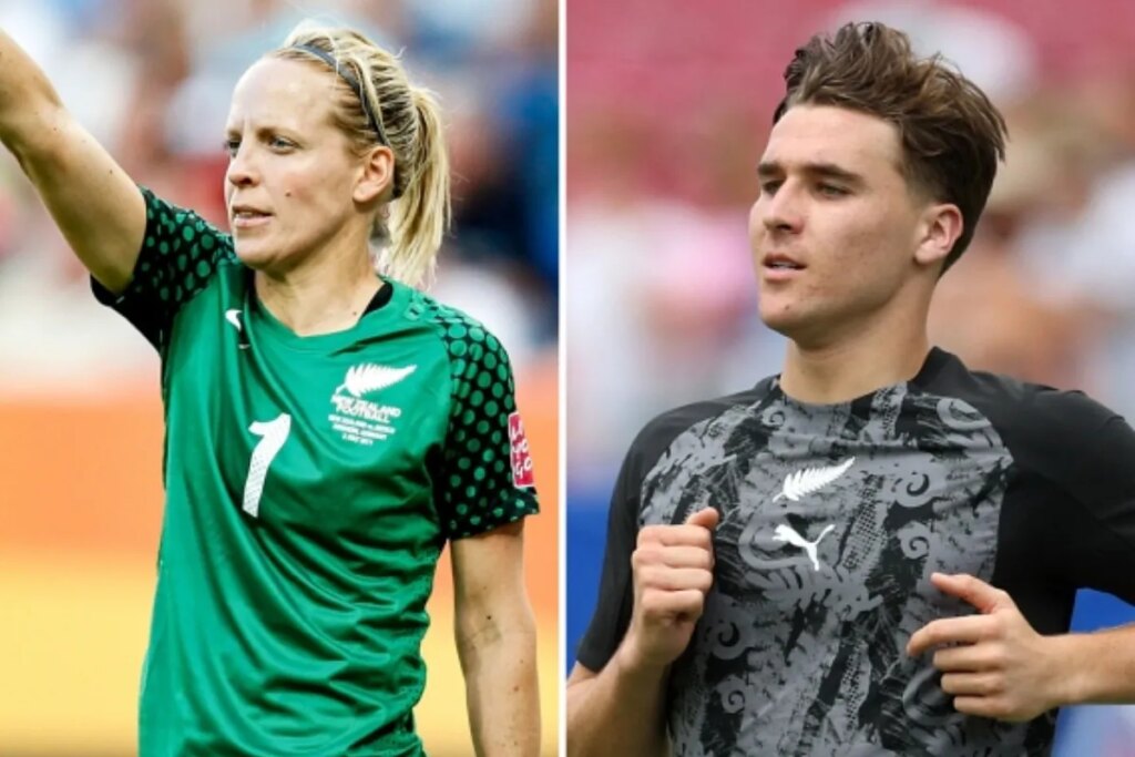 Los neozelandeses Jenny y Tyler Bindon se convierten en la primera pareja de madre e hijo que participa en los Mundiales de fútbol