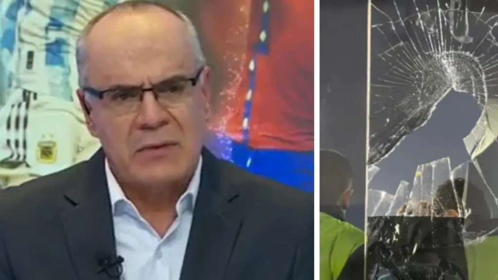 Momento cuando objeto rompió vidrio de cabina e hirió a Juan José Peláez, comentarista de Win, en final Nacional-Junior: se escuchó en vivo