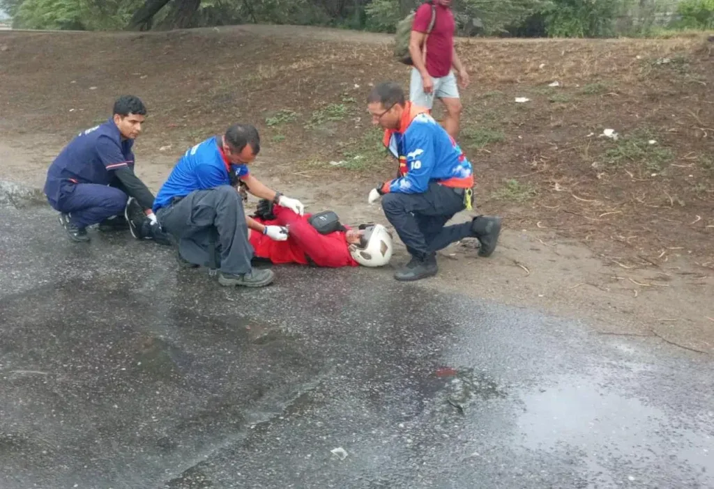 Motorizado quedó lesionado en colisión vehicular en Puerto Cabello