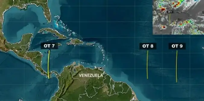 Onda tropical Nro. 8 se aproxima a la Guayana Esequiba