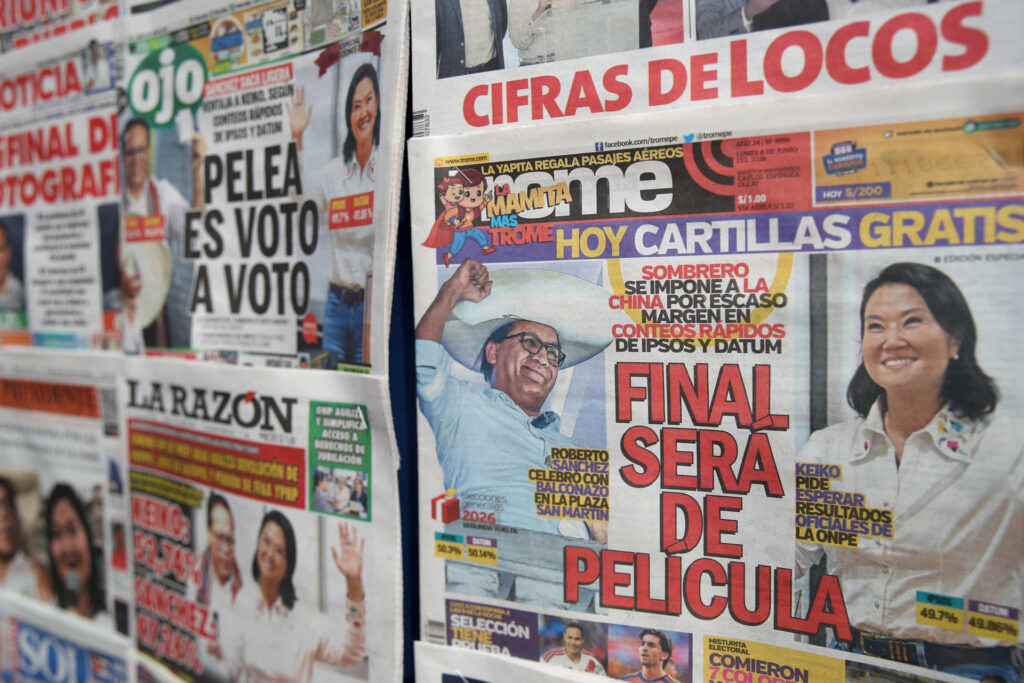 Perú procesó 100 % de las actas, pero falta un detalle clave para definir al ganador