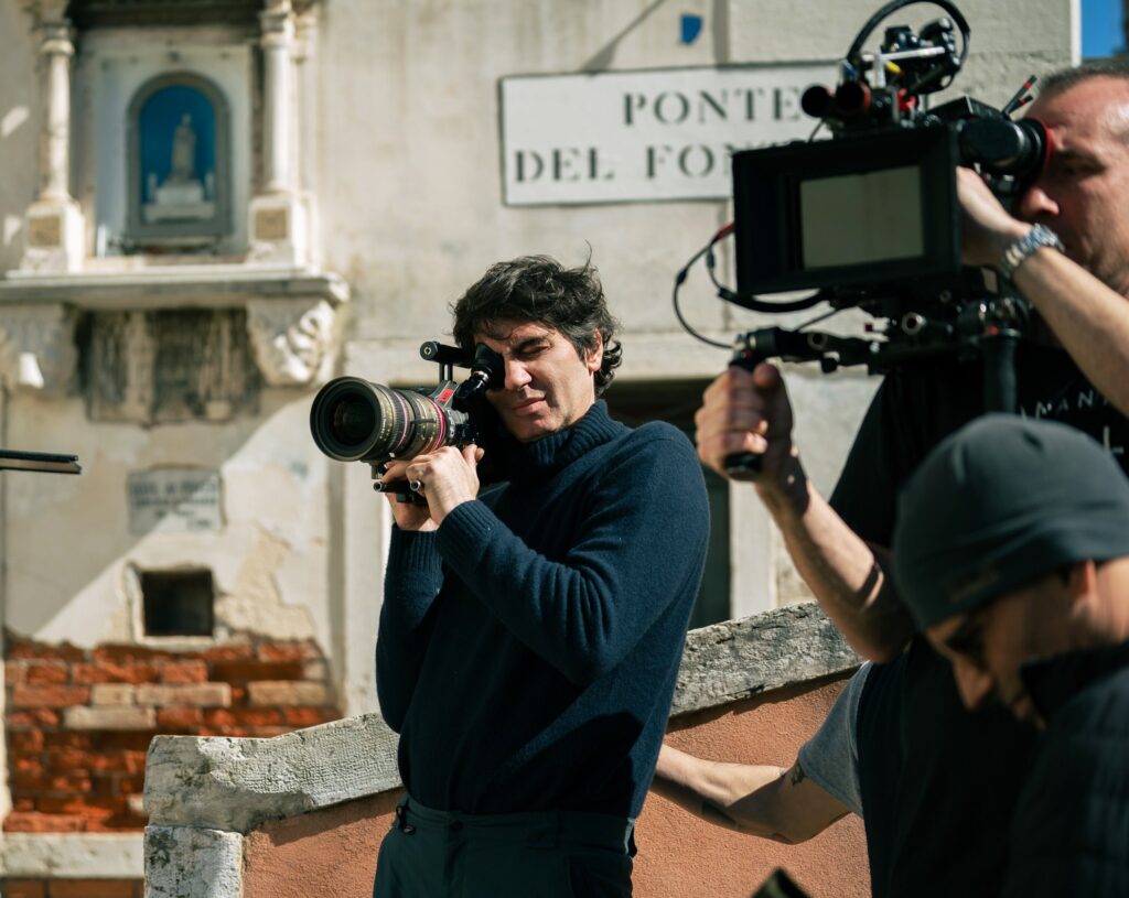 Pietro Marcello, en el rodaje de 'Eleonora Duse, la divina'.