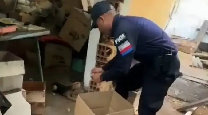 Polimaracaibo rescata a cachorra en condiciones de maltrato