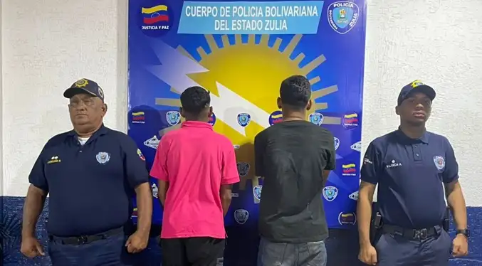 Presos dos hombres por abuso sexual y robo en Maracaibo