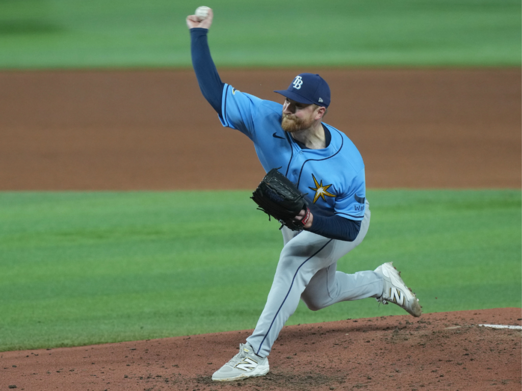 Rasmussen permite 1 hit en 7 entradas en blanqueo de Rays