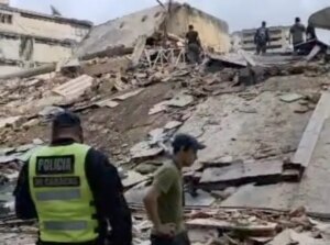 Reportan heridos tras colapso de edificio en San Bernardino