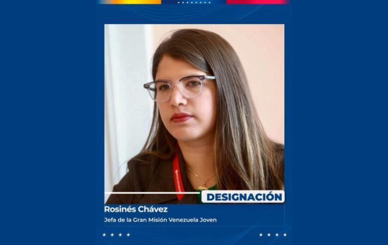 ¿Renovación o apellido? Rosinés Chávez asume la Misión Venezuela Joven en pleno sismo de gabinete