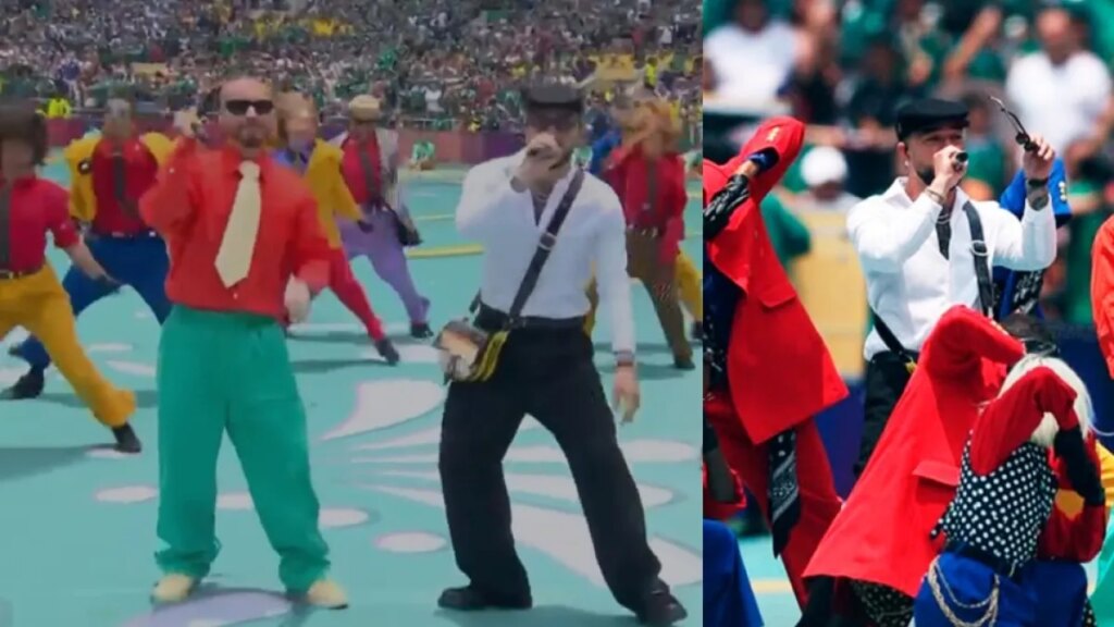 Ryan Castro se presentó en la inauguración del Mundial 2026, junto a J Balvin: usó carriel paisa