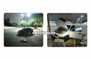 Se registraron dos colisiones de vehículo en la avenida Peñalver la madrugada del domingo 21Jun