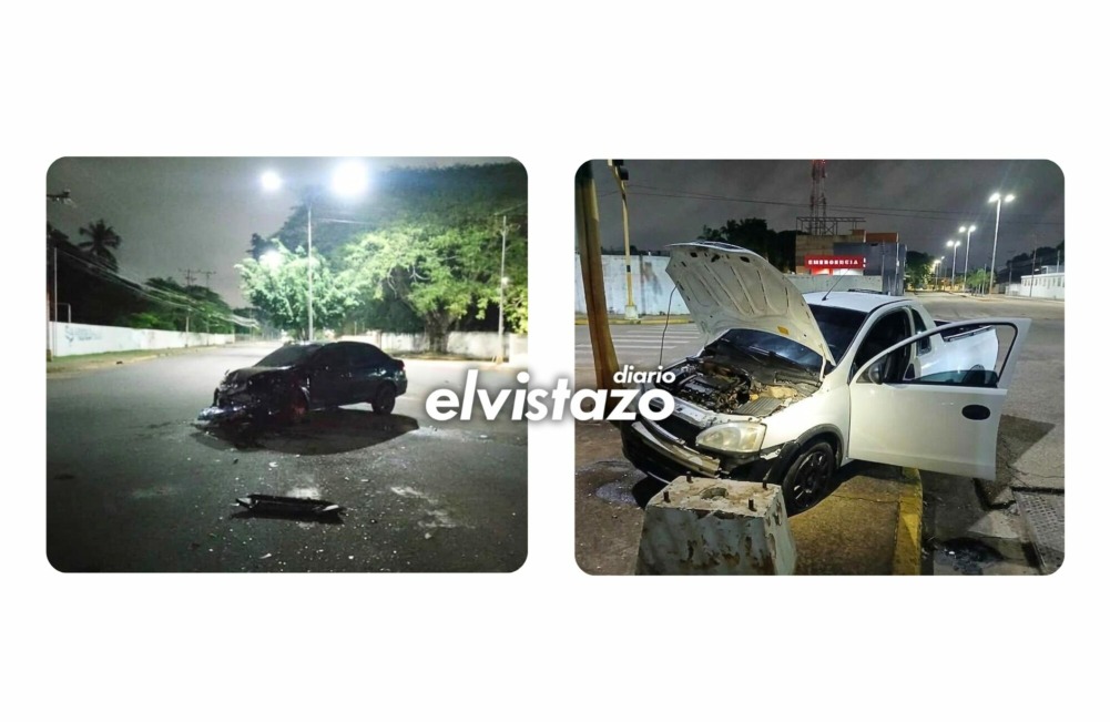 Se registraron dos colisiones de vehículo en la avenida Peñalver la madrugada del domingo 21Jun