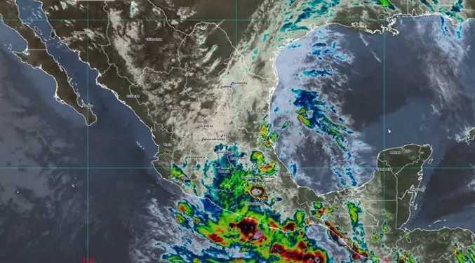 Tormenta tropical Boris toca con lluvias torrenciales a México