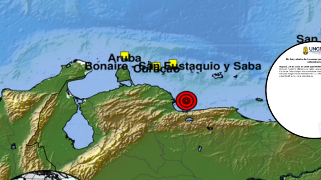 UNGRD se pronunció tras fuertes temblores de 7 de magnitud en Venezuela: habló de alerta de tsunami en islas del Caribe y descarta amenaza en Colombia