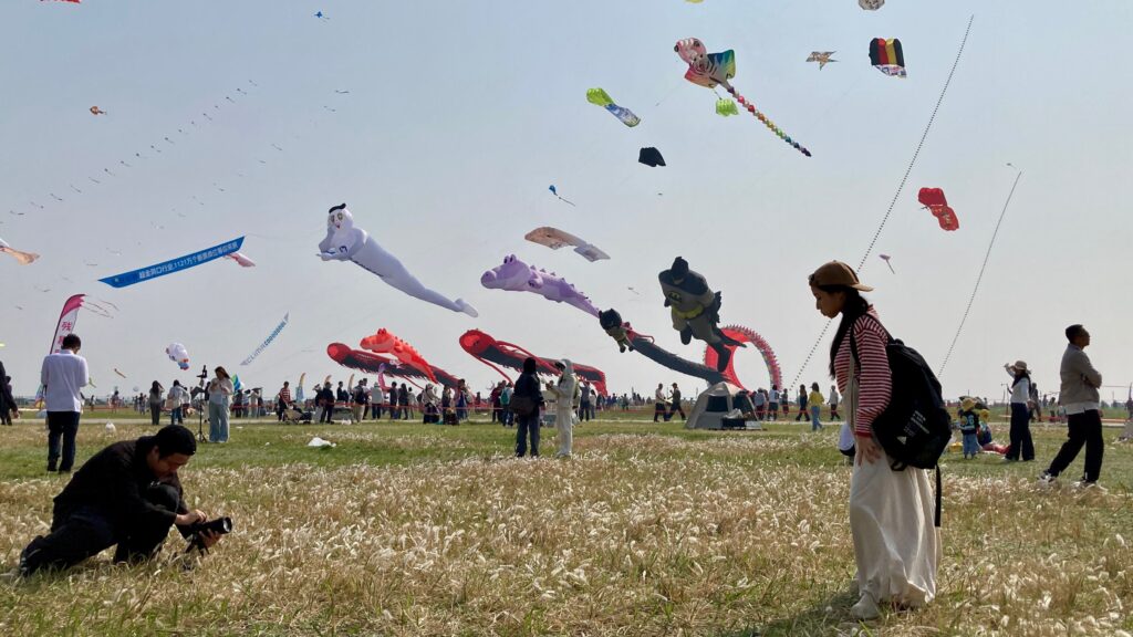 El festival internacional de cometas de Weifang, el viernes 17 de abril.