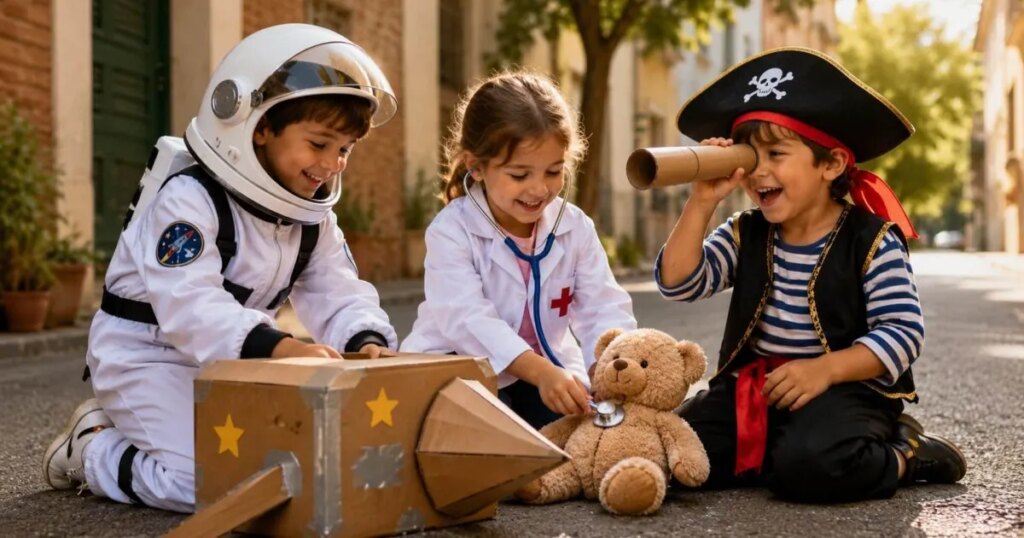 Un estudio con más de 1.400 niños revela que jugar a ser astronauta, médico o pirata podría beneficiar la salud mental años después