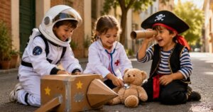 Un estudio con más de 1.400 niños revela que jugar a ser astronauta, médico o pirata podría beneficiar la salud mental años después