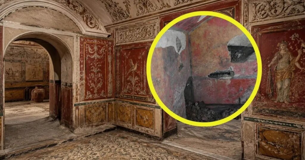 Un grupo de estudiantes siguió el rastro de unas habitaciones ocultas bajo su instituto y los arqueólogos encontraron una lujosa casa romana de 1.800 años con frescos y estucos intactos