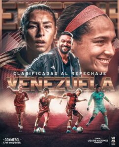 Vinotinto femenina logró un cupo para el repechaje al Mundial 2027