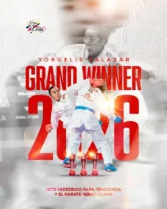 Yorgelis Salazar se consagra «Grand Winner» de la Liga Mundial de Karate por tercer año consecutivo