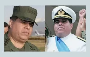 almirantes: Orlando Maniglia y Comisso Urdaneta
