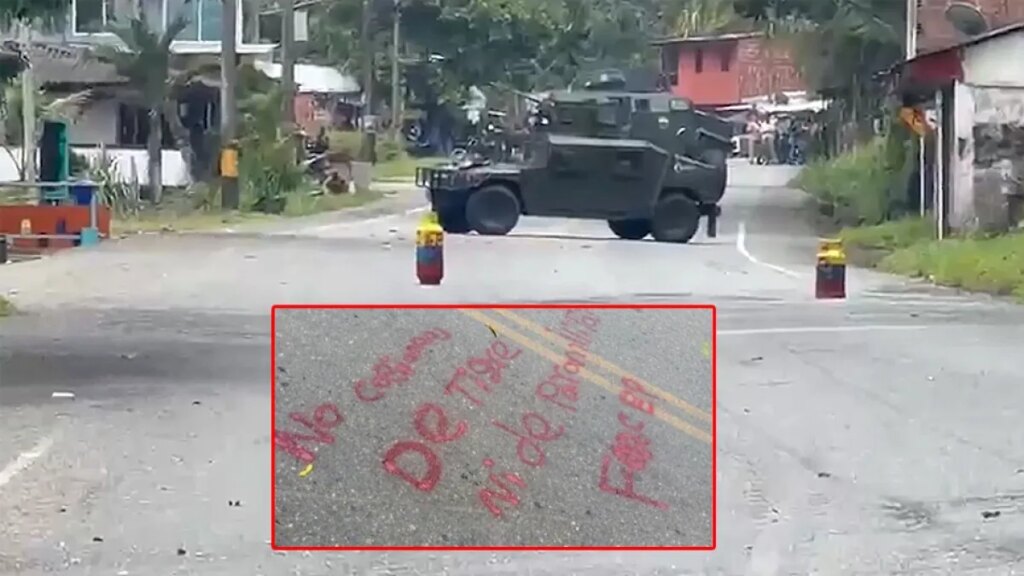 jército frustra ataque con cilindros bomba de disidencias FARC en Troncal de Occidente