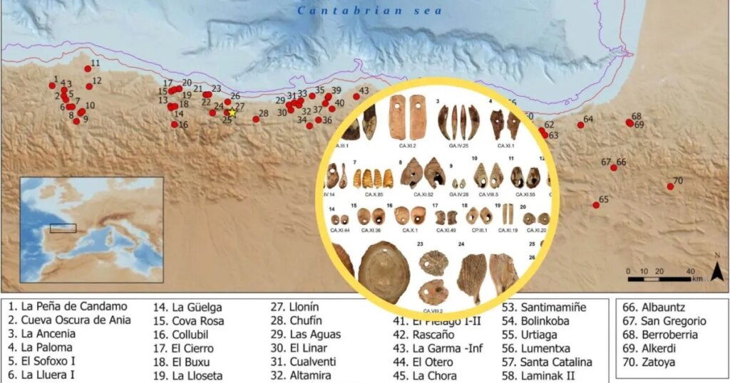 271 joyas prehistóricas de la cueva del Llonín revelan los códigos identitarios de los cazadores-recolectores del Paleolítico Superior