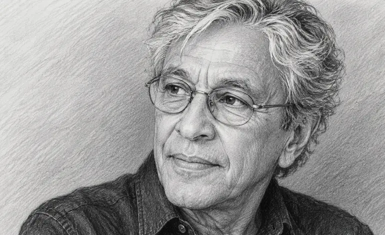 Dibujo que muestra a la pianista Beatrice Rana junto a su piano