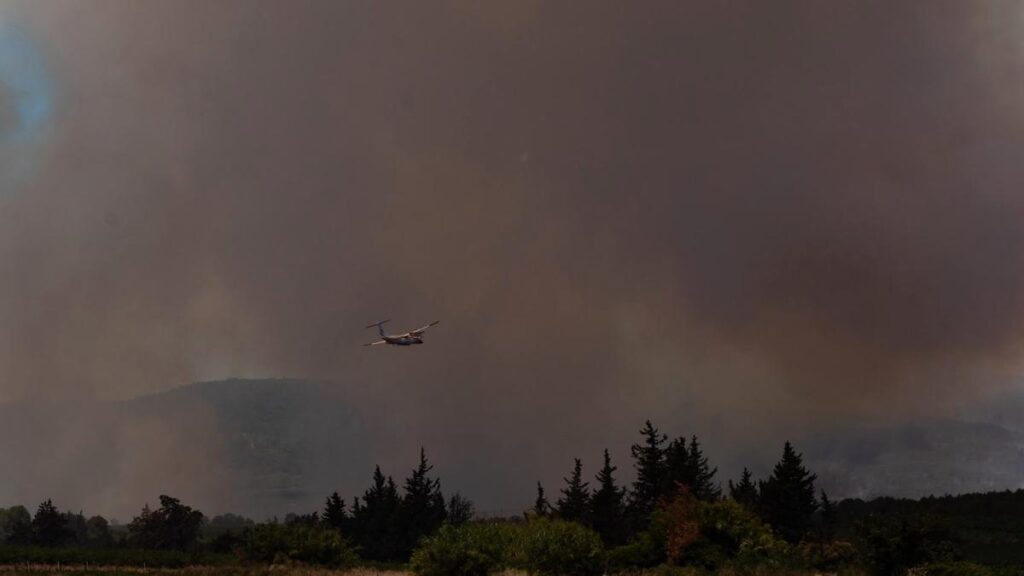 Incendio sur de francia