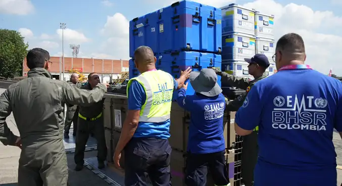 Colombia envía hospital de campaña a Venezuela
