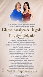 Confirman la muerte de Yorgelys Delgado y su madre tras terremotos en La Guaira