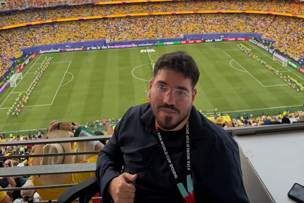 Cumplió el sueño americano: venezolano pasó de estar sin empleo a entrevistar a Messi en el Mundial