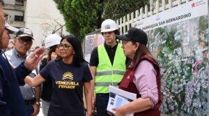 Delcy Rodríguez inspecciona recuperación de 185 edificios