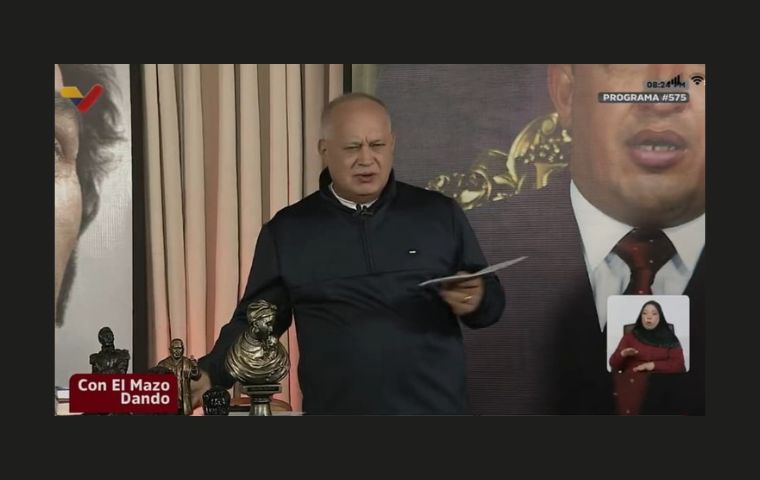 Diosdado Cabello tilda de "malvivientes" a reporteros internacionales