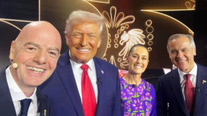 Donald Trump invitó a Claudia Sheinbaum y al primer ministro de Canadá a la final del Mundial 2026, en la previa del T-MEC