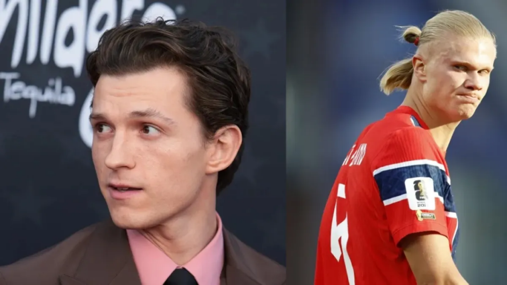 Erling Haaland por fin aceptó invitación a cenar de Tom Holland tras dejarlo en visto en el chat