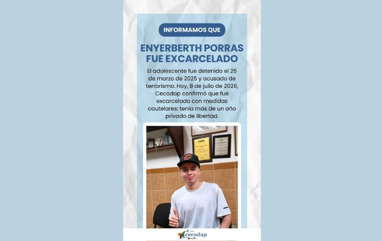 Foro Penal, Presos Políticos, Cecodap, Régimen Chavista, Derechos Humanos Venezuela, Gonzalo Himiob, Adolescente Excarcelado