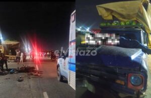 Funcionario jubilado de Polianzoátegui murió tras impactar su moto contra un camión cargado de patillas