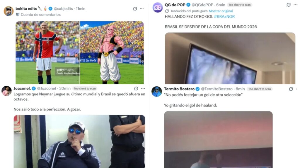 Los memes no perdonaron a Brasil tras su eliminación frente a Noruega en el Mundial 2026
